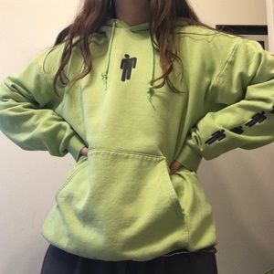 billie eilish - neon green hoodie 🍃 - hold